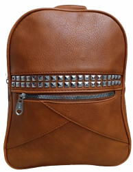 Plazabox Elza női hátizsák barna színben szegecses (le-6053-brown)