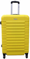 Leonardo Da Vinci Bőrönd közepes M-es méret keményfalú sárga 63 cm 20 kg-os (le-2088-m-yellow)