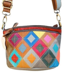 Natascia Filoména valódi bőr női táska egyedi színes kis oldaltáska (na-1183-color)