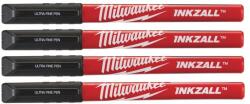 Milwaukee Markere negre cu vârf subțire INKZALL - 4 BUC (48223164)