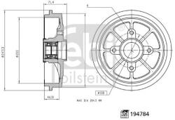 Febi Bilstein Tambur frana FEBI BILSTEIN 194784