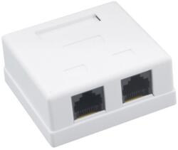 Emtex Priza UTP dubla aplicata Cat. 6 Emtex EMT-UTP6-2P-PT, RJ45 (EMT-UTP6-2P-PT)