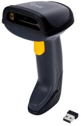 Equip Kézi Vonalkód olvasó - 351023 (1D, lézeres, állvánnyal, vezeték nélküli, fekete) (351023) - firstshop