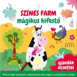 Szalay Könyvek Színes farm mágikus kifestő - Ajándék ecsettel (9789636522148) - jateknet