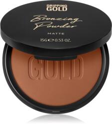 Dripping Gold Luxury Tanning Bronzing Powder kompakt bronz púder testre és arcra árnyalat Matte 15 g