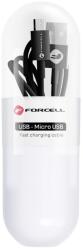 Forcell C321 kábel USB A - Micro USB 2, 4A TÖMLŐ 1 m fekete