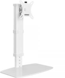 SpeaKa Professional SP-TMS-201 1 részes Monitor talp 43, 2 cm (17) - 81, 3 cm (32) Fehér Állítható magasságú, Dönthető + forgatható
