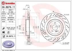 BREMBO Disc frana BREMBO 09B87911 (09B87911)