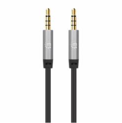 Manhattan Кабел Manhattan 355988, от Jack 3.5mm(м) към Jack 3.5mm(м), 1m, черен (355988)
