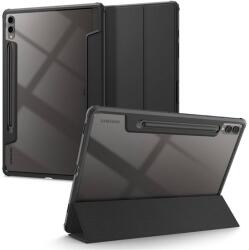 Spigen ACS07076 Tok - Samsung Galaxy Tab S9 Plus LTE (SM-X816), Oldalra Nyíló, Fekete