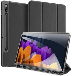 Dux Ducis GP-100117 Tok - Samsung Galaxy Tab S8 LTE (SM-X706), Oldalra Nyíló, Textil, Fekete