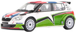 Abrex Model de colecție Abrex Curse: Mașini - Skoda Fabia II FL S2000 (2010) - Skoda UK "Mikkelsen" Design 2011 (143XAB-604TJ)