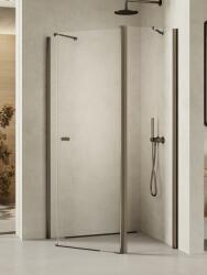 NEW TRENDY New Soleo Gunmetal Brushed zuhanykabin 100x80 cm grafit csiszolt/átlátszó üveg K-1710 (K1710)