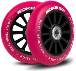 SOKE Freestyle roller kerekek SOKE GO 100mm 88A rózsaszín 2 db (803003)