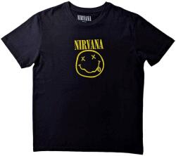 Nirvana Ing Flower Sniffin (Back Print) Unisex Black L (NIRVTS07MB03)