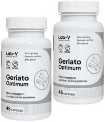 Lab-v LAB-V Geriato Optimum - Idősek egészségének támogatása kutyák és macskák számára 2x45 kapszula