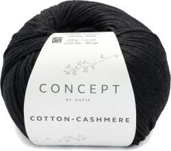 Katia Cotton Cashmere 89 Black Kötőfonal (CC 89)