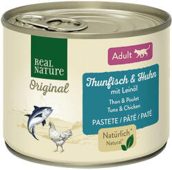 REAL NATURE Original macska konzerv adult tonhal&csirke 6x200g