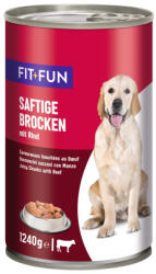 FIT+FUN kutya konzerv adult marha 6x1240g