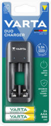 VARTA VALUE USB DUO töltő + 2db AAA 800 mAh akkumulátor - 57651 (57651201421)