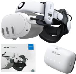 Vortex Virtual Reality BoboVR Akkumulátoros Hűtőventilátor szíj Oculus Meta Quest 3 3s készülékhez (VVR.BOBOVR.HEADSTRAP.S3PRO.24)