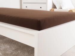 Cearceaf Jersey pentru patut de copii EXCLUSIVE 60x120 cm maro inchis