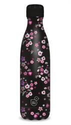 Ars Una Kulacs fém 500ml ARS UNA duplafalú fém ivópalack Pearl Blossom black