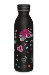 Ars Una Kulacs fém 600ml ARS UNA duplafalú fém ivópalack Black Hibiscus