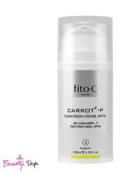 fitoC Bio sárgarépa fényvédő krém fizikai fényszűrőkkel, SPF20, 100 ml