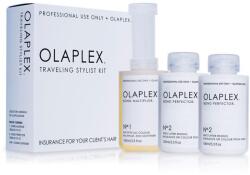 OLAPLEX Travel Kit kötésépítő szalonkezelés 1 db No. 1, 100 ml + 2 db No. 2, 100 ml - hajvarazs