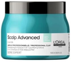 L'Oréal Scalp Advanced 2in1 mélytisztító sampon és pakolás zsíros hajra, 500 ml - hajvarazs