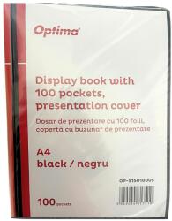 Optima Dosar de prezentare personalizabil cu 100 folii, A4, negru, OPTIMA (OP-515010005)