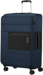 Samsonite VAYCAY bővíthető, négykerekű sötétkék-fekete nagy bőrönd 145452-1598 - borond-aruhaz