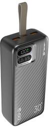 Tracer Blaze, 30 000 mAh, PD 65W, Quick Charge 3.0, USB Type-C, Fekete, Hordozható akkumulátor (TRABAT47505) - electroaruhaz