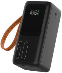 Tracer Vouge-5, 20W, 50000 mAh, 1x USB Type-C, 4 x USB Type-A, Vezetékes, Fekete, Hordozható powerbank (TRABAT47370)