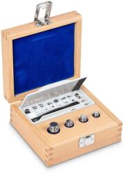 KERN súlykészlet precíziós mérlegekhez 1 mg - 50 g fa dobozban, OIML F1 súlyosztály, hitelesíthető (323-02)