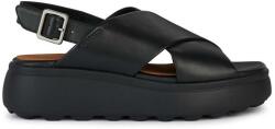 Geox bőr szandál D SPHERICA EC4.1 S fekete, női, platformos, D45D4A 00085 C9999 - fekete Női 36
