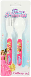  Hercegnők True műanyag evőeszköz készlet - 2 darabos - szukits