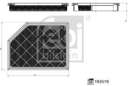 Febi Bilstein Filtru aer FEBI BILSTEIN 193519 (193519)