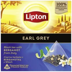 Lipton Earl Grey, ceai, Negru, 20 pliculete piramidale