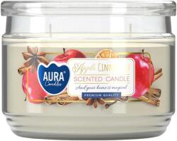 BISPOL Lumânare parfumată Bispol Aura - Apple and Cinnamon, 280 g (snp106-87)