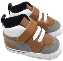 Funny Baby Pantofi pentru bebeluși Funny Baby - Premium, mărimea17, 4-8 luni, pantofi sport, maro (7373-11)