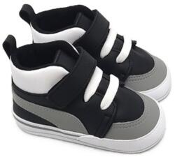 Funny Baby Pantofi pentru bebeluși Funny Baby - Premium, mărimea19, 11-15 luni, pantofi sport, negre (7373-33)