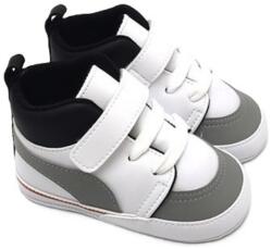 Funny Baby Pantofi pentru bebeluși Funny Baby - Premium, mărimea18, 8-12 luni, pantofi sport, albe (7373-22)