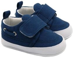 Funny Baby Pantofi pentru bebeluși Funny Baby - Casual, mărimea17, 4-8 luni, albastru închis (7397-21)