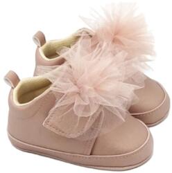 Funny Baby Pantofi pentru bebeluși Funny Baby - Premium, mărimea17, 4-8 luni, balerine, cenuşă de trandafir (7060-21)
