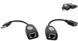 VCOM USB кабел VCom USB Extension over LAN - USB AM / AF - CU824 (CU824)