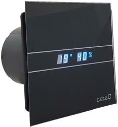 CATA E-100MTH BK szellőztető ventilátor metakrilát előlappal, utószellőztető és páraérzékelő funkcióval (00900603)