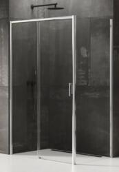 NEW TRENDY Prime zuhanykabin 140x70 cm négyszögletes króm fényes/átlátszó üveg D-0306A/D-0122B