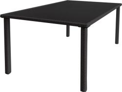 TEMPO KONDELA Kerti asztal, fekete, ABION TYP 2